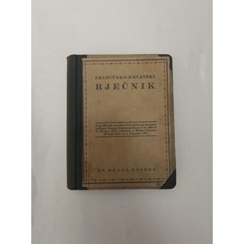 Francusko-hrvatski rječnik