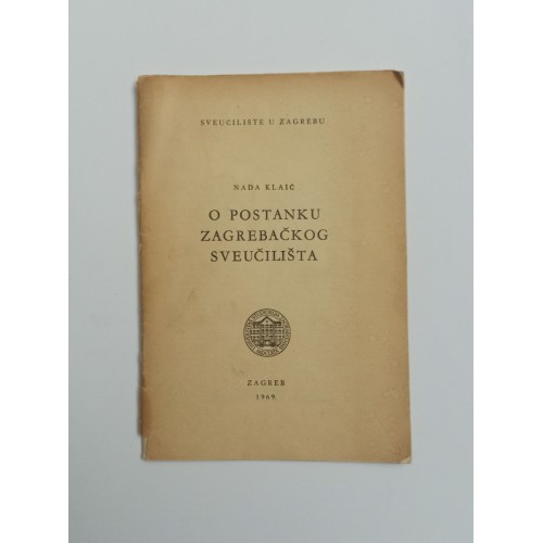 O postanku Zagrebačkog sveučilišta