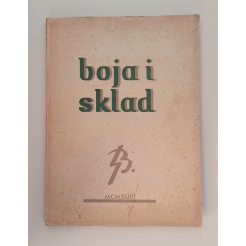 Boja i sklad - Prilozi za upoznavanje hrvatskog seljačkog umieća Boja i sklad - Prilozi za upoznavanje hrvatskog seljačkog umieća