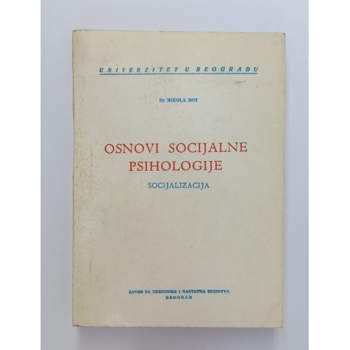 Osnovi socijalne psihologije - Socijalizacija