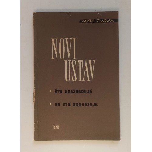 Novi Ustav (Šta obezbeđuje - Na šta obavezuje)
