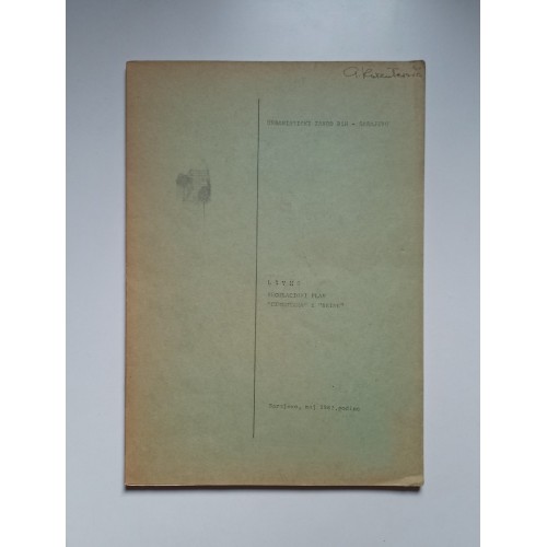 Livno - Regulacioni plan ''Cementare'' i ''Brine''