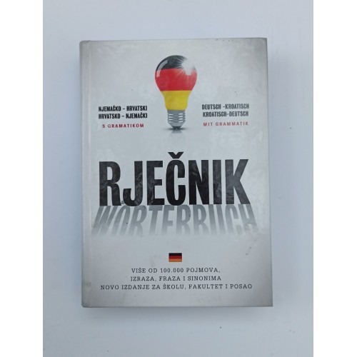 Rječnik njemačko-hrvatski, hrvatsko-njemački s gramatikom