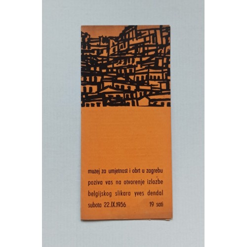 Yves Dendal - Pozivnica na izložbu Yves Dendal - Pozivnica na izložbu