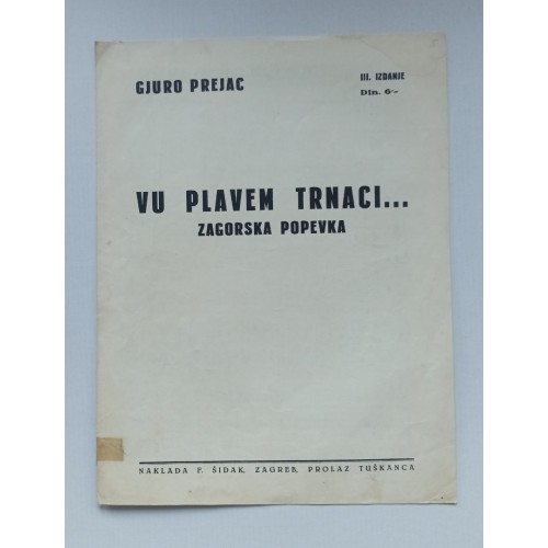 Gjuro Prejac - Vu plavem trnaci...