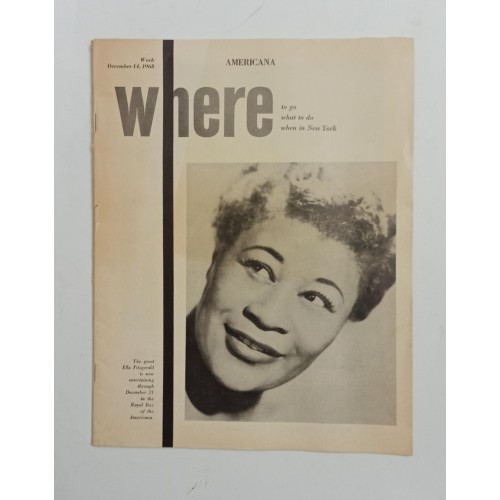 Where to go, what to do when in New York, Week December 14, 1968