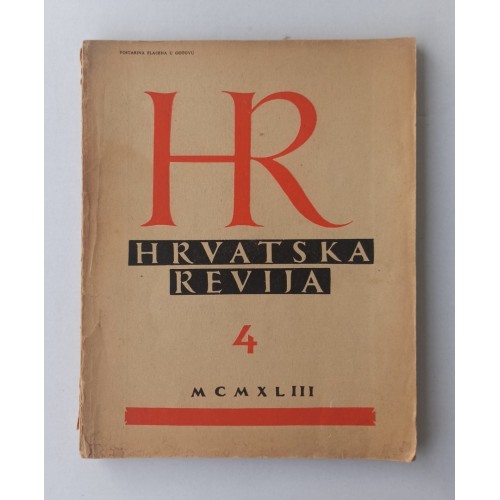 Hrvatska revija br. 4 1943