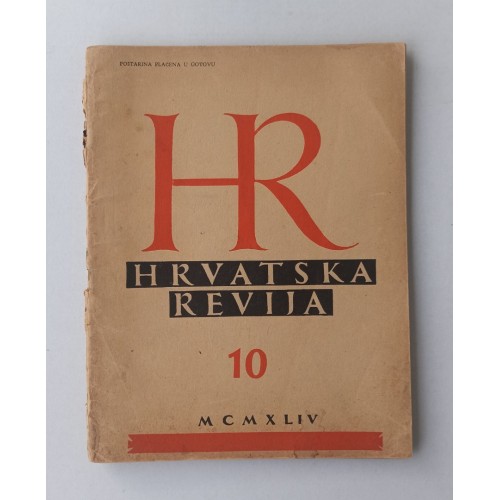 Hrvatska revija br. 10 1944