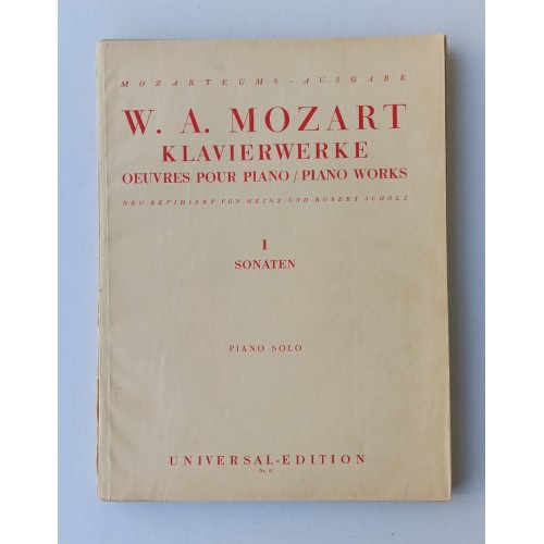 W. A. Mozart - Klavierwerke I. Sonaten - Piano Solo