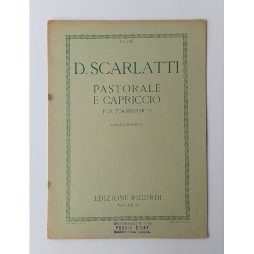 D. Scarlatti - Pastorale e Capriccio per Pianoforte D. Scarlatti - Pastorale e Capriccio per Pianoforte