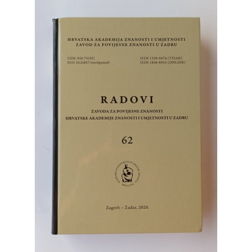 Radovi Zavoda za povijesne znanosti HAZU u Zadru sv. 62