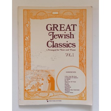 Great Jewish Classics - Arranged for Voice and Piano - Vol. 1.