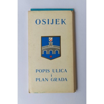 Osijek - Popis ulica i plan grada 1972.