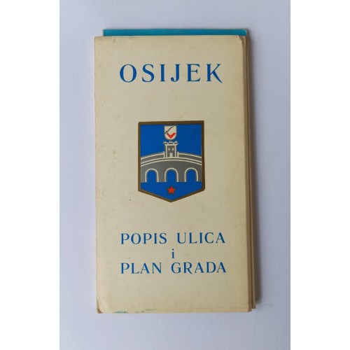Osijek - Popis ulica i plan grada 1972.
