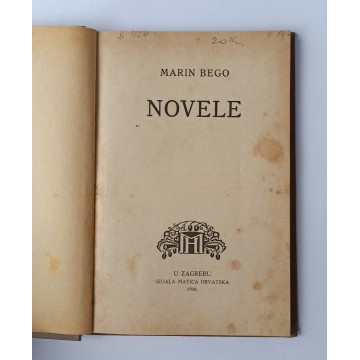 Marin Bego - Novele