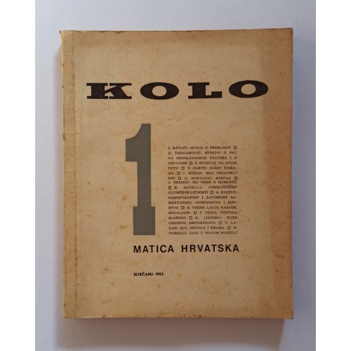Kolo br. 1 / 1963.